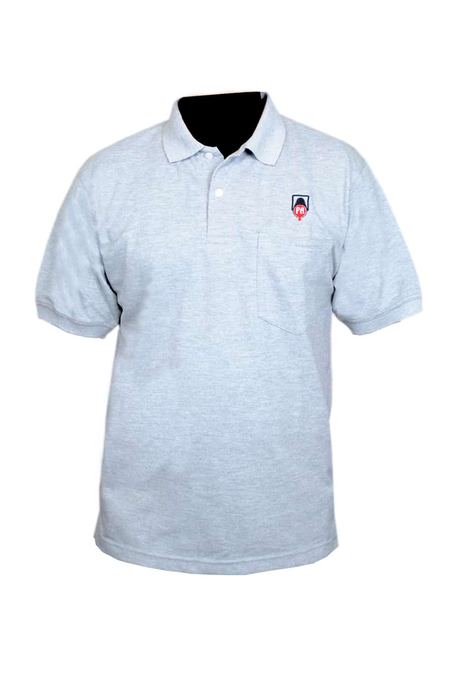 Men’s Polo Neck Plain Grey T-Shirt - pashionclothing